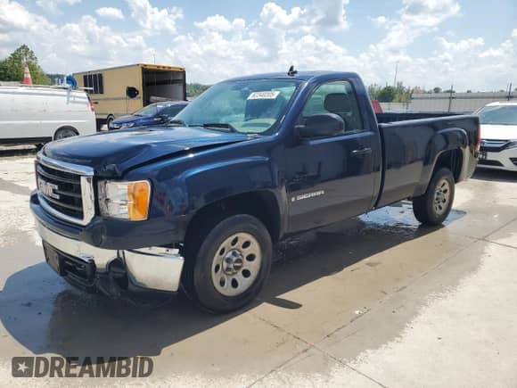 2008 GMC Sierra 1500 Work Truck with VIN 1GTEC14X28Z101249, listed as a Copart auction lot 62340205 with 187,015 mi miles and Salvage title. Bid and sale history available at DreamBid. Image 1.