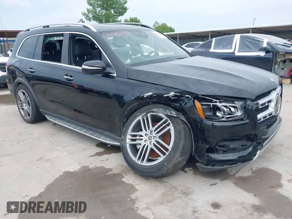 2020 Mercedes-Benz GLS 450 with VIN 4JGFF5KE7LA152530, listed as a IAAI auction lot 42440385 with 51,865 mi miles and . Bid and sale history available at DreamBid. Image 1.