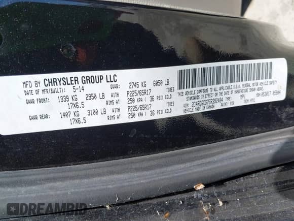 2014 Dodge Grand Caravan SXT 30th Anniversary with VIN 2C4RDGCG7ER392484, listed as a IAAI auction lot 42842133 with 163,973 mi miles and . Bid and sale history available at DreamBid. Image 9.