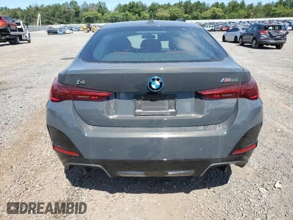 2025 BMW i4 M50 с VIN WBY33HD08SFU14171, выставлен на аукционе Copart как лот 69347285 с пробегом 1 910 миль миль и Списание • Salvage title. История ставок и продаж доступна на DreamBid. Изображение 6.