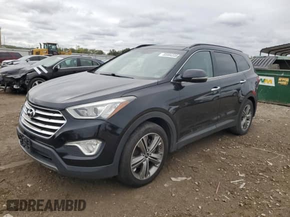 2013 Hyundai Santa Fe Limited with VIN KM8SR4HF2DU000980, listed as a Copart auction lot 85584335 with 185,143 mi miles and Clean title. Bid and sale history available at DreamBid. Image 1.