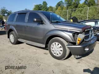 2004 Dodge Durango SLT with VIN 1D4HB48N34F144345, listed as a Copart auction lot 72350744 with 207,136 mi miles and Salvage title. Bid and sale history available at DreamBid. Image 4.