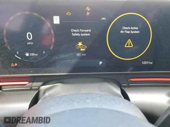 2024 Hyundai Kona N Line with VIN KM8HA3A32RU074872, listed as a Copart auction lot 80885505 with 12,311 mi miles and Salvage title. Bid and sale history available at DreamBid. Image 9.