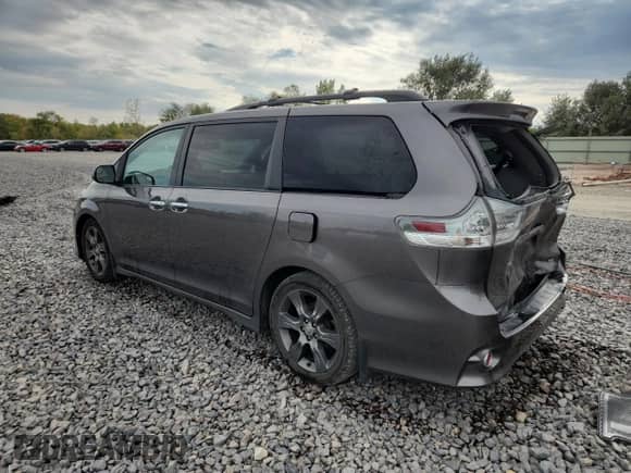2015 Toyota Sienna SE with VIN 5TDXK3DC9FS666200, listed as a Copart auction lot 72023685 with 120,100 mi miles and Salvage title. Bid and sale history available at DreamBid. Image 2.