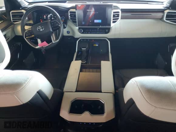 2024 Toyota Tundra Capstone Hybrid with VIN 5TFVC5DB9RX056156, listed as a Copart auction lot 82223795 with 21,135 mi miles and Salvage title. Bid and sale history available at DreamBid. Image 8.