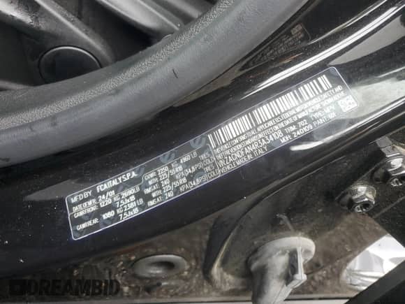 2024 Dodge Hornet GT with VIN ZACNDFAN4R3A34108, listed as a Copart auction lot 62519945 with 26,708 mi miles and Salvage title. Bid and sale history available at DreamBid. Image 13.