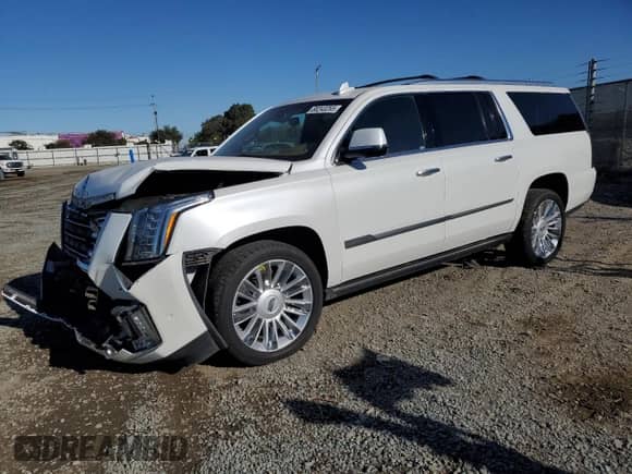 2017 Cadillac Escalade ESV Platinum с VIN 1GYS4KKJ7HR242820, выставлен на аукционе Copart как лот 88243255 с пробегом 55 145 миль миль и Списание • Salvage title. История ставок и продаж доступна на DreamBid. Изображение 1.