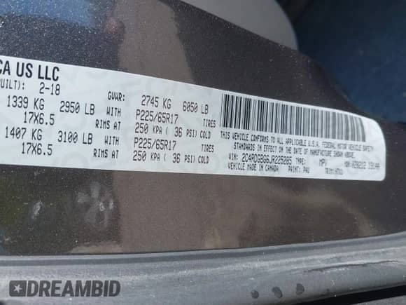 2018 Dodge Grand Caravan SE Plus с VIN 2C4RDGBG6JR225285, выставлен на аукционе IAAI как лот 43488418 с пробегом 117 558 миль миль и . История ставок и продаж доступна на DreamBid. Изображение 9.