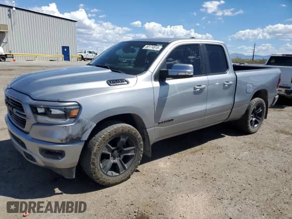 2019 Ram 1500 Rebel z VIN 1C6SRFET4KN871601, wystawiony jako Copart lot #80174915 z przebiegiem 91 232 mil mil oraz Czysty tytuł • Clean title. Historia ofert i sprzedaży dostępna na DreamBid. Obrazek 1.