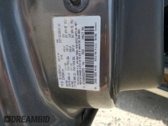 2003 Dodge Dakota Sport with VIN 1D7HG38X03S227575, listed as a Copart auction lot 76103394 with 109,796 mi miles and Salvage title. Bid and sale history available at DreamBid. Image 12.