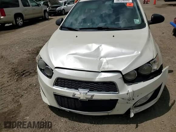 2015 Chevrolet Sonic RS with VIN 1G1JG6SB3F4179355, listed as a Copart auction lot 58228095 with 172,384 mi miles and Salvage title. Bid and sale history available at DreamBid. Image 13.