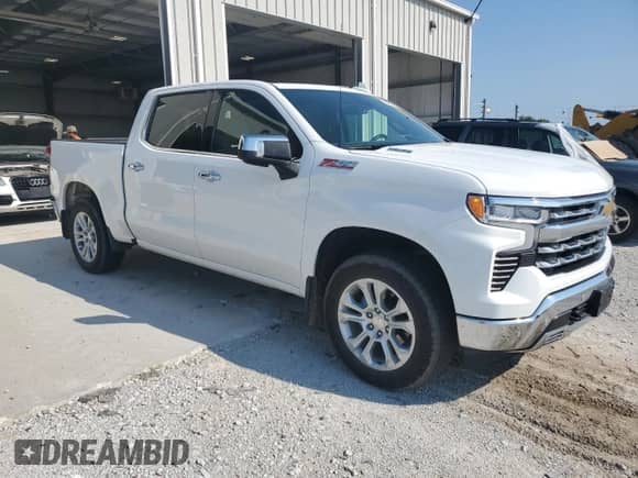 2022 Chevrolet Silverado 1500 LTZ with VIN 1GCUDGET6NZ507652, listed as a Copart auction lot 68886705 with 31,288 mi miles and Salvage title. Bid and sale history available at DreamBid. Image 4.