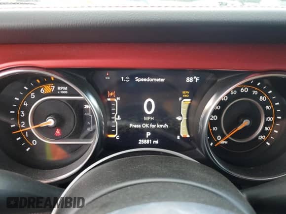 2023 Jeep Wrangler Rubicon с VIN 1C4HJXFN3PW618061, выставлен на аукционе Copart как лот 71963815 с пробегом 25 881 миль миль и Списание • Salvage title. История ставок и продаж доступна на DreamBid. Изображение 9.