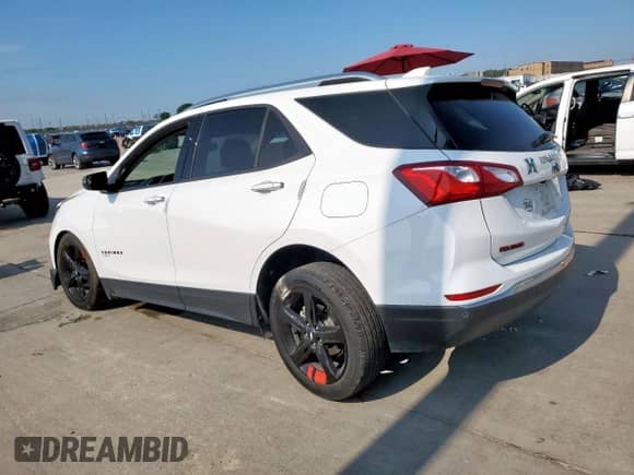 2020 Chevrolet Equinox Premier с VIN 2GNAXNEV1L6218176, выставлен на аукционе Copart как лот 66486395 с пробегом 36 849 миль миль и Списание • Salvage title. История ставок и продаж доступна на DreamBid. Изображение 2.