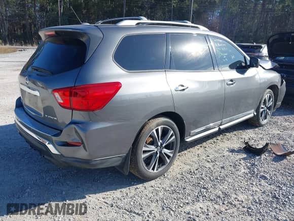 2018 Nissan Pathfinder S with VIN 5N1DR2MNXJC665900, listed as a IAAI auction lot 41496498 with 112,263 mi miles and . Bid and sale history available at DreamBid. Image 4.