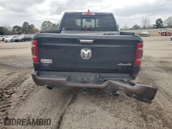 2020 Ram 1500 Longhorn with VIN 1C6SRFKT5LN393744, listed as a Copart auction lot 43413855 with 57,380 mi miles and Non repairable. Bid and sale history available at DreamBid. Image 6.