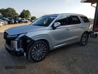 2023 Hyundai Palisade Calligraphy с VIN KM8R74GE9PU532826, выставлен на аукционе Copart как лот 64235905 с пробегом 61 872 миль миль и Списание • Salvage title. История ставок и продаж доступна на DreamBid. Изображение 1.