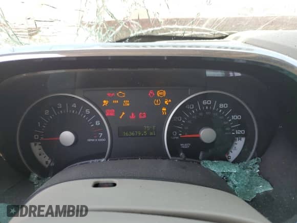 2007 Ford Explorer XLT with VIN 1FMEU73E27UB65203, listed as a Copart auction lot 80198405 with 163,679 mi miles and Salvage title. Bid and sale history available at DreamBid. Image 9.