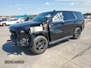 2021 Chevrolet Tahoe Commercial with VIN 1GNSCLED7MR308997, listed as a Copart auction lot 68507775 with 102,650 mi miles and Clean title. Bid and sale history available at DreamBid. Image 1.