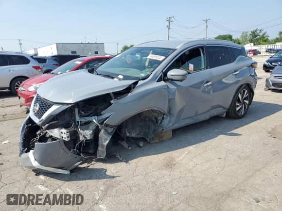 2023 Nissan Murano SL с VIN 5N1AZ2CS8PC107336, выставлен на аукционе Copart как лот 64695305 с пробегом 60 223 миль миль и Списание • Salvage title. История ставок и продаж доступна на DreamBid. Изображение 1.