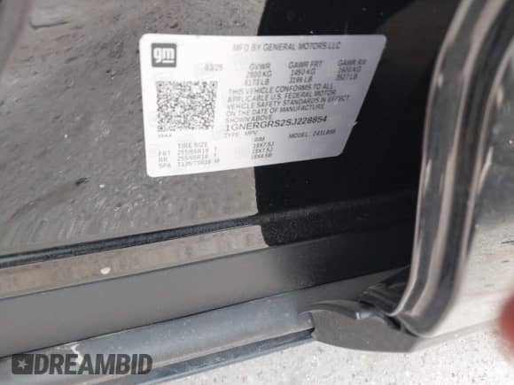 2025 Chevrolet Traverse FWD LT с VIN 1GNERGRS2SJ228854, выставлен на аукционе IAAI как лот 42724454 с пробегом 2 981 миль миль и . История ставок и продаж доступна на DreamBid. Изображение 9.