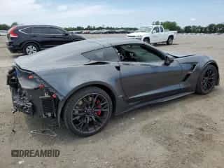 2017 Chevrolet Corvette Grand Sport 1LT with VIN 1G1YW2D79H5112193, listed as a Copart auction lot 54207673 with 33,440 mi miles and . Bid and sale history available at DreamBid. Image 3.