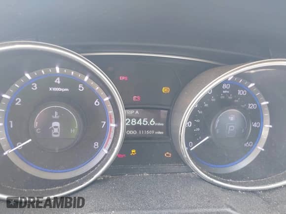 2013 Hyundai Sonata GLS with VIN 5NPEB4AC6DH735560, listed as a IAAI auction lot 43360840 with 111,509 mi miles and . Bid and sale history available at DreamBid. Image 7.