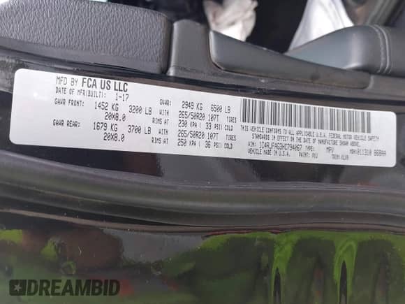 2017 Jeep Grand Cherokee Laredo z VIN 1C4RJFAG3HC794067, wystawiony jako IAAI lot #42492675 z przebiegiem 149 281 mil mil oraz . Historia ofert i sprzedaży dostępna na DreamBid. Obrazek 9.