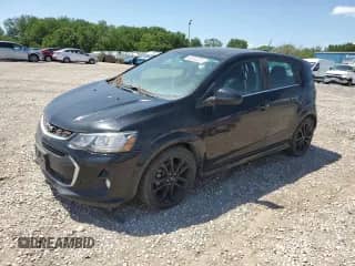 2018 Chevrolet Sonic Premier with VIN 1G1JF6SB8J4101780, listed as a Copart auction lot 63334025 with 9,839 mi miles and Salvage title. Bid and sale history available at DreamBid. Image 1.