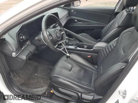 2023 Hyundai Elantra Limited with VIN KMHLN4AJ3PU044201, listed as a Copart auction lot 80904335 with 61,296 mi miles and Salvage title. Bid and sale history available at DreamBid. Image 7.