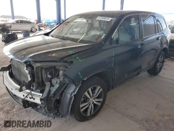 2017 Honda Pilot EX-L z VIN 5FNYF5H75HB027563, wystawiony jako Copart lot #57269875 z przebiegiem 104 553 mil mil oraz Szkoda całkowita • Salvage title. Historia ofert i sprzedaży dostępna na DreamBid. Obrazek 1.