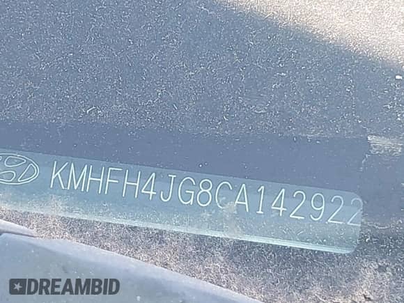 2012 Hyundai Azera с VIN KMHFH4JG8CA142922, выставлен на аукционе IAAI как лот 42619570 с пробегом 238 761 миль миль и . История ставок и продаж доступна на DreamBid. Изображение 12.