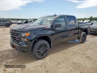 2024 Chevrolet Silverado 1500 Custom Trail Boss z VIN 3GCUDCE86RG359836, wystawiony jako Copart lot #60419635 z przebiegiem Nie podano mil oraz Szkoda całkowita • Salvage title. Historia ofert i sprzedaży dostępna na DreamBid. Obrazek 1.
