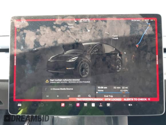 2023 Tesla Model Y Long Range с VIN 7SAYGDEE5PA166004, выставлен на аукционе IAAI как лот 42870171 с пробегом 53 515 миль миль и . История ставок и продаж доступна на DreamBid. Изображение 7.