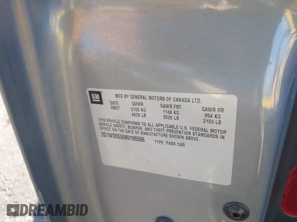 2008 Chevrolet Impala Police Police с VIN 2G1WS553989186586, выставлен на аукционе IAAI как лот 43517377 с пробегом 192 770 миль миль и . История ставок и продаж доступна на DreamBid. Изображение 9.