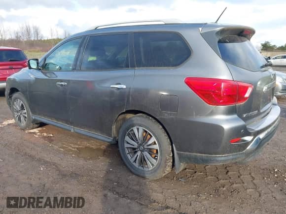 2017 Nissan Pathfinder SV with VIN 5N1DR2MMXHC678051, listed as a IAAI auction lot 43534225 with 111,124 mi miles and . Bid and sale history available at DreamBid. Image 3.