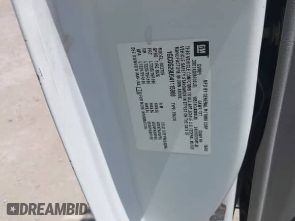 2004 Chevrolet Express Cargo with VIN 1GCGG29U941115868, listed as a IAAI auction lot 42852475 with 269,082 mi miles and . Bid and sale history available at DreamBid. Image 9.