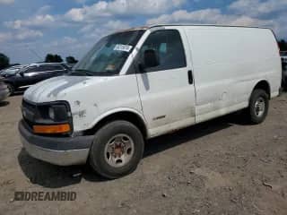 2003 Chevrolet Express Cargo с VIN 1GCHG35U231215213, выставлен на аукционе Copart как лот 60315874 с пробегом Не указан миль и Списание • Salvage title. История ставок и продаж доступна на DreamBid. Изображение 1.