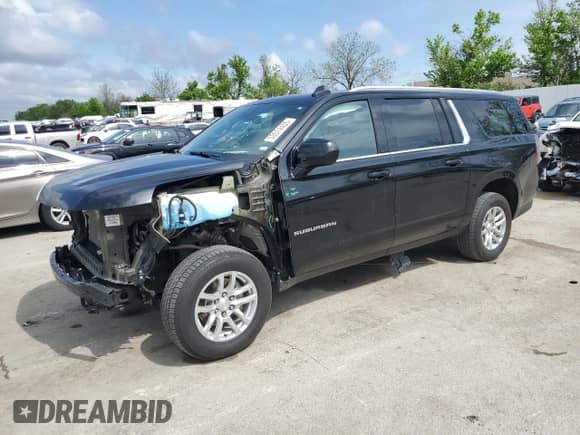 2023 Chevrolet Suburban LT z VIN 1GNSKCKD2PR131240, wystawiony jako Copart lot #53574455 z przebiegiem 92 260 mil mil oraz Szkoda całkowita • Salvage title. Historia ofert i sprzedaży dostępna na DreamBid. Obrazek 1.
