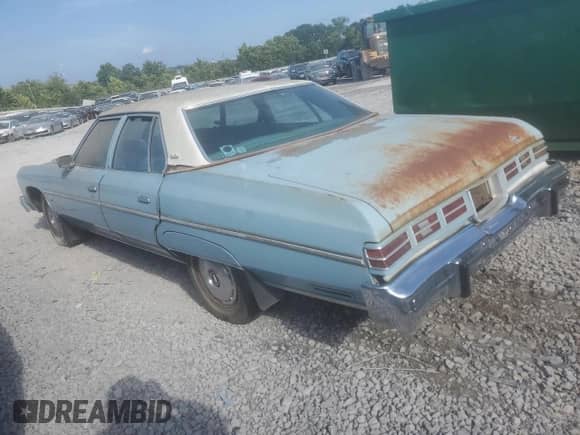 1975 Chevrolet Caprice с VIN 1N69H5J255044, выставлен на аукционе Copart как лот 65886215 с пробегом 181 656 миль миль и Чистый • Clean title. История ставок и продаж доступна на DreamBid. Изображение 2.