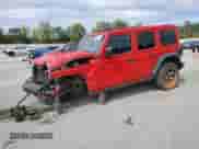 2021 Jeep Wrangler Unlimited Rubicon with VIN 1C4HJXFN5MW709473, listed as a Copart auction lot 85487315 with 38,005 mi miles and Salvage title. Bid and sale history available at DreamBid. Image 1.