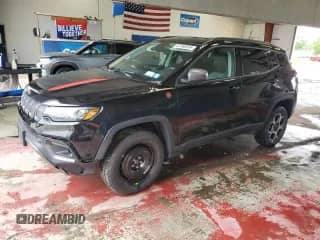 2022 Jeep Compass Trailhawk с VIN 3C4NJDDBXNT188185, выставлен на аукционе Copart как лот 63768695 с пробегом 30 563 миль миль и Списание • Salvage title. История ставок и продаж доступна на DreamBid. Изображение 1.
