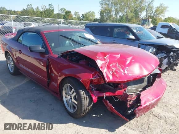 2006 Ford Mustang GT Deluxe z VIN 1ZVFT85H865193554, wystawiony jako IAAI lot #43188971 z przebiegiem 65 402 mil mil oraz . Historia ofert i sprzedaży dostępna na DreamBid. Obrazek 1.
