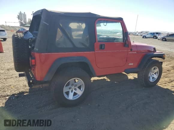 2001 Jeep Wrangler SE with VIN 1J4FA29P91P367534, listed as a Copart auction lot 81644824 with 156,597 mi miles and Clean title. Bid and sale history available at DreamBid. Image 3.
