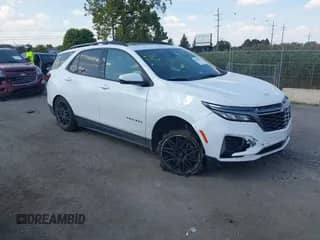 2022 Chevrolet Equinox RS with VIN 3GNAXWEV6NS155053, listed as a IAAI auction lot 43236067 with 63,142 mi miles and . Bid and sale history available at DreamBid. Image 1.