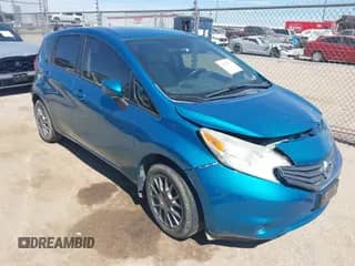 2015 Nissan Note S Plus with VIN 3N1CE2CP8FL434832, listed as a IAAI auction lot 43313194 with 89,405 mi miles and . Bid and sale history available at DreamBid. Image 1.