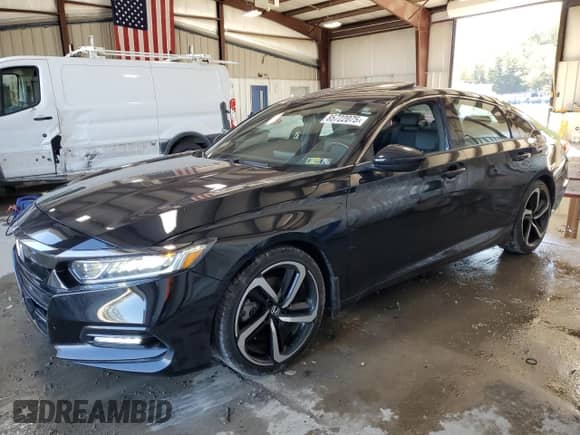 2019 Honda Accord Sport with VIN 1HGCV2E38KA025871, listed as a Copart auction lot 85722075 with 51,742 mi miles and Salvage title. Bid and sale history available at DreamBid. Image 1.