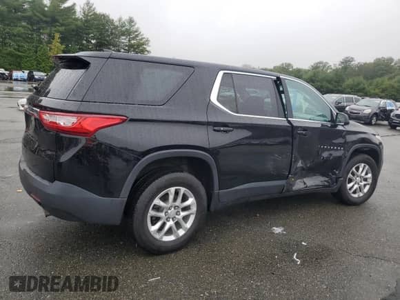 2018 Chevrolet Traverse LS с VIN 1GNERFKW3JJ241991, выставлен на аукционе Copart как лот 80624535 с пробегом 98 127 миль миль и Списание • Salvage title. История ставок и продаж доступна на DreamBid. Изображение 3.