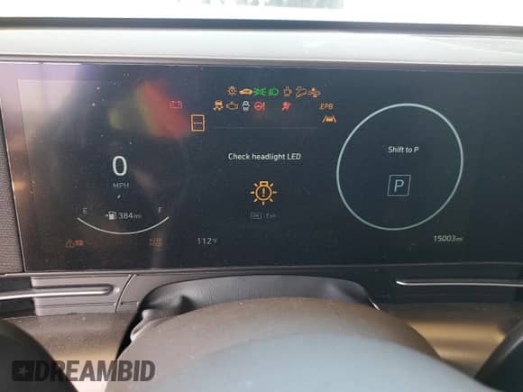 2024 Hyundai Kona Limited с VIN KM8HE3A38RU099277, выставлен на аукционе Copart как лот 66761575 с пробегом 15 003 миль миль и Списание • Salvage title. История ставок и продаж доступна на DreamBid. Изображение 9.