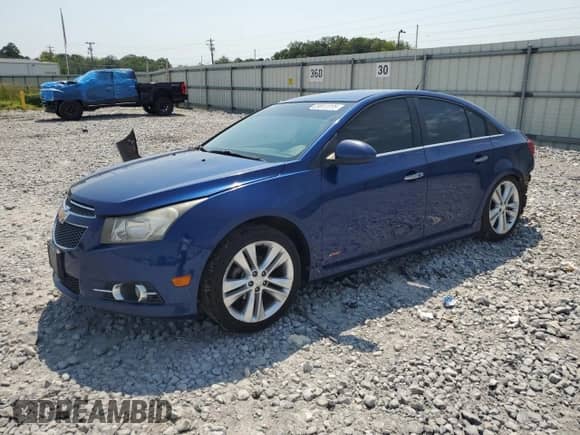 2012 Chevrolet Cruze LTZ with VIN 1G1PH5SC4C7276763, listed as a Copart auction lot 69812035 with 192,086 mi miles and Salvage title. Bid and sale history available at DreamBid. Image 1.